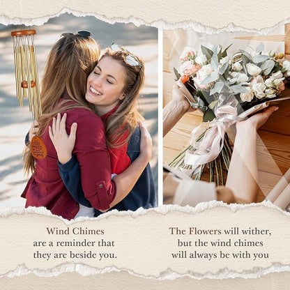 SteadStyle Friendship Gifts for Women, Wind Chime for Best Friends, Friend Gifts for Men - Wonderful Friendship Presents for Special Women BFF Wind Chimes for Garden Patio Backyard