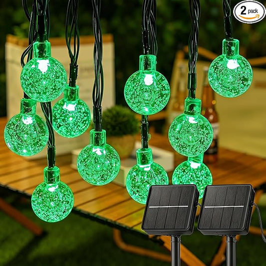 Brightown Solar String Lights Outdoor 120 LED 72 Ft Total, Solar Powered Patio Lights with 8 Lighting Mode for Garden Yard Porch Wedding Party Decor (Green)