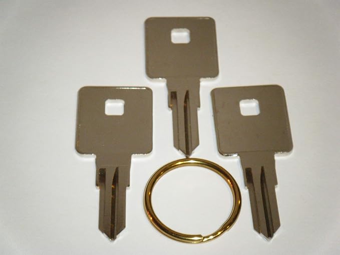 Craftsman Tool box Keys Cut From 8151 To 8200 Three Working Keys With A Brass Key Ring For Sears Husky Kobalt Tool Chest 8144
