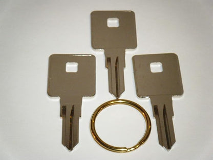 Craftsman Tool box Keys Cut From 8151 To 8200 Three Working Keys With A Brass Key Ring For Sears Husky Kobalt Tool Chest 8144