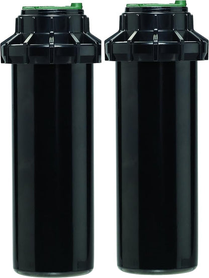 Orbit Watermaster 55461 Voyager 4-Inch Adjustable Pop-Up Gear Drive Sprinkler Head, Black, 2 Count (Pack of 2)