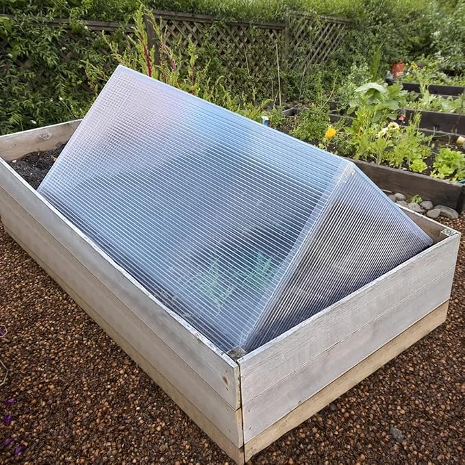 DGSL 14 Pcs Polycarbonate Greenhouse Panels, 6' x 2' x 0.32'' Twin-Wall Panels, Polycarbonate Sheet for All Weather Outdoor Garden and Greenhouse Covering