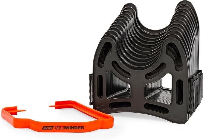 Camco RhinoFLEX 20’ Camper/RV Sewer Hose Kit + Camco Sidewinder 10-Ft Camper/RV Sewer Hose Support