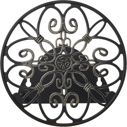 Liberty Garden Products 670 Wall Mounted Decorative Hose Butler, Holds 125-Feet of, Black (Pack of 2)