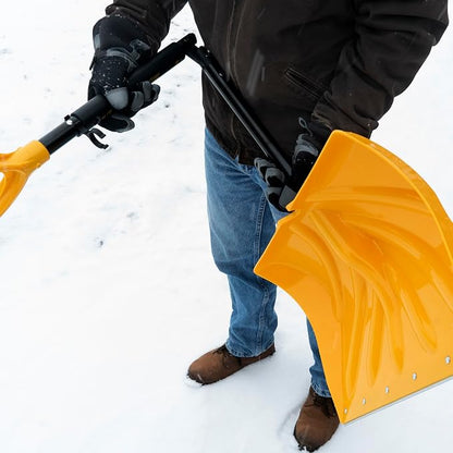 True Temper 18" Poly Folding Snow Shovel, Convenient Storage, Collapsible, Compact for Cars or Camping