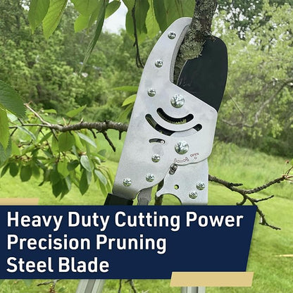 Tree Trimmer Loppers - Double Ratcheting Anvil Lopper - Extendable 26" - 40" Long Handles - Loppers for Tree Trimming Heavy Duty by Kings County Tools