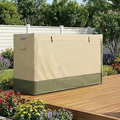 COWVIE Waterproof Firewood Rack Cover 8 FT | Zipper and Air Vent, 600D Heavy-Duty, For Wood Rack, For Outdoor Firewood Storage Rack