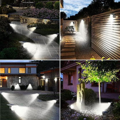 Peasur 10 Pack Solar Lights Outdoor, Spotlights Outdoor Waterproof 3 Modes, 2-in-1 Auto On/Off Solar Spot Landscape Lighting Outside for Tree Plants Yard Garden Pathway