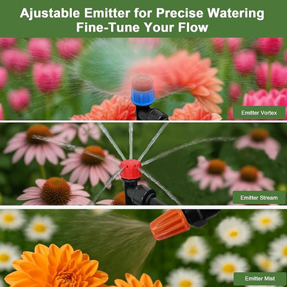 Drip Irrigation Kit for Garden, Quick-Connect Raised Bed Watering System 230FT, Plant Accessories, Drip Line Kit for Greenhouse, DIY Micro Sprinklers Set for Yard Outside,Sistema De Riego Por Goteo