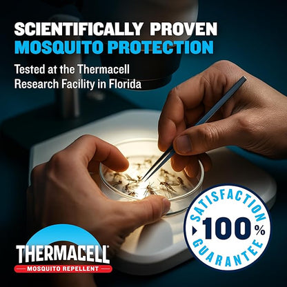 Thermacell Patio Shield Mosquito Repeller (2-Pack Bundle); Includes 24-Hour Refill & 6 Repellent Mats; Highly Effective Mosquito Repellent for Patio; Bug Spray Alternative