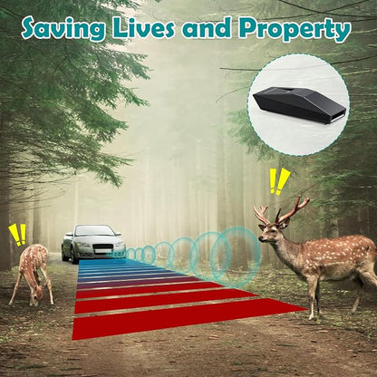 8Pcs Deer Whistles for Vehicles, Deer Horns Deterrent for Cars, Deer Warning Devices for Cars, Trunks, Motorcycle, Mini Size Black