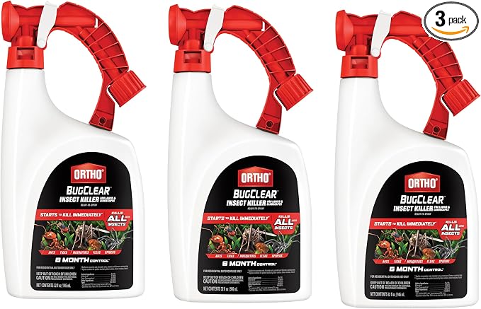 Ortho BugClear Insect Killer for Lawns & Landscapes Ready-to-Spray (3-Pack) | Kills Periodical Cicadas, Mosquitoes, Ants, Spiders, Fleas, Ticks and More