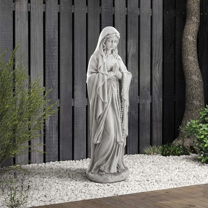 Virgin Mary Praying Statue, Large 30" Outdoor Religious Garden Statue, Blessed Mother Mary Statues Catholic, Durable Weather MGO Stone Sculptures Decorations for Home,Yard,Patio,Forch