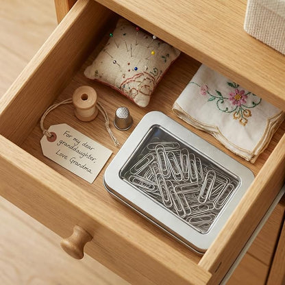 2Pcs Magnetic Needle Case with Transparent Lid, Holder Needles Pins Needlepoint Scissors Under 3.26inch/8.3cm, Magnet Storage Box for Sewing Craft Knitting Embroidery Organizer