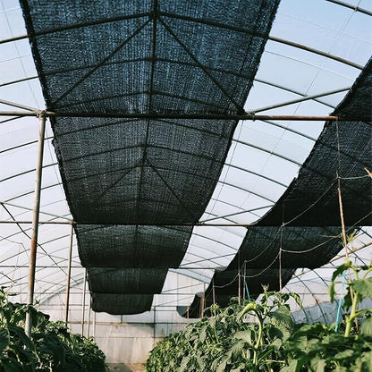 winemana 120x6 FT Outdoor Shade Cloth for Garden & Plants - 90% Large Black Mesh Tarp, UV Resistant Woven Shade Fabric for Greenhouse Farm Row Cover Vegetables Sun Protection Poultry Run