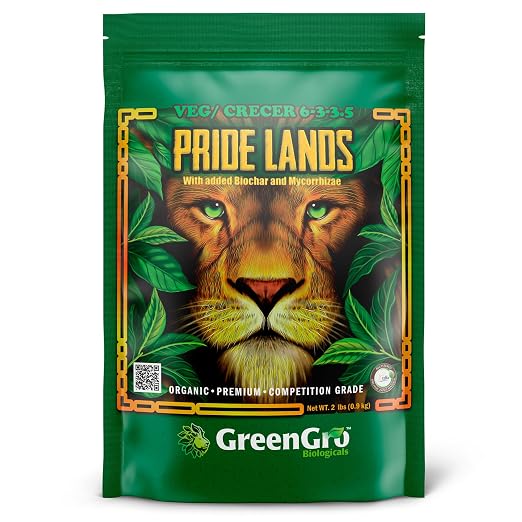 Pride Lands Veg Premium Organic Dry Top Dress Fertilizer for The Vegetative Cycle, Bigger Buds and Healthier Plants with Our Complete Veg Food, All Natural, Safe for Plants You Consume, 2 lb