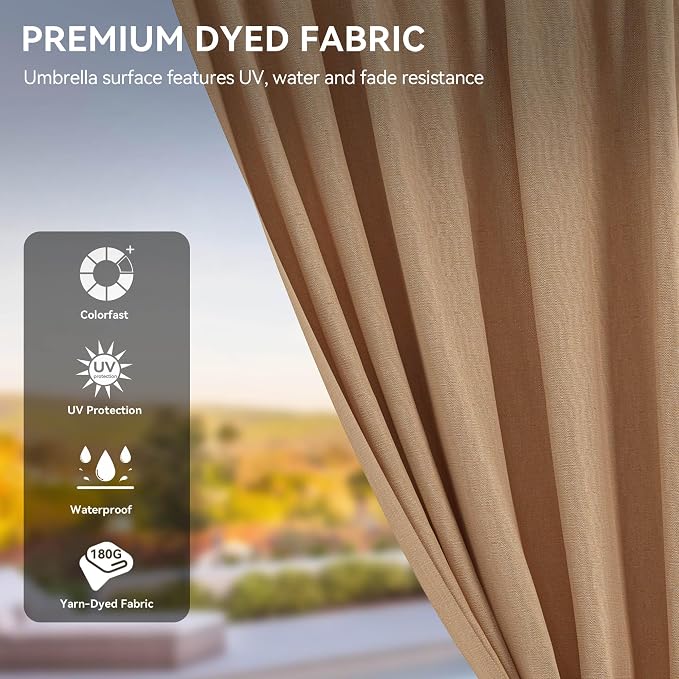 YITAHOME 12x18ft Gazebo Double Roof Hardtop Canopy Outdoor Heavy Duty w/Nettings and Curtains, Upgraded Aluminum Column Galvanized Steel Vertical Stripes Roof for Patio, Backyard, Deck, Lawns, Brown