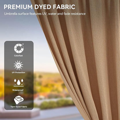 YITAHOME 12x18ft Gazebo Double Roof Hardtop Canopy Outdoor Heavy Duty w/Nettings and Curtains, Upgraded Aluminum Column Galvanized Steel Vertical Stripes Roof for Patio, Backyard, Deck, Lawns, Brown