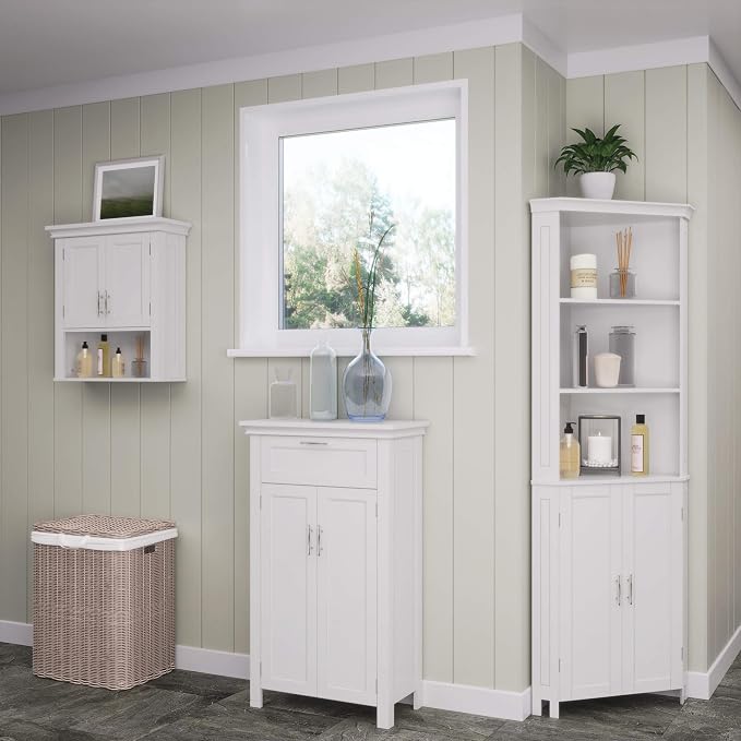 RiverRidge Somerset Two-Door Floor Cabinet, White