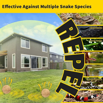 Snake Repellent Balls, 10-Pack Plant-Based Essential Oil Formula with Peppermint, Cinnamon & Cedarwood Oils, Long-Lasting Outdoor Use, Safe Around Family & Pets