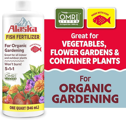 Alaska 100545841 Fish Fertilizer 5-1-1 32 OZ (6 Pack)