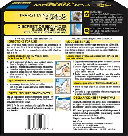 Black Flag Fly Window Traps, 4 Count (Pack of 12)