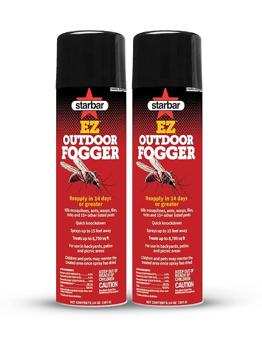 Starbar EZ Outdoor Fogger, 14 oz, 2-Pack, Mosquito & Flying Insect Fogger