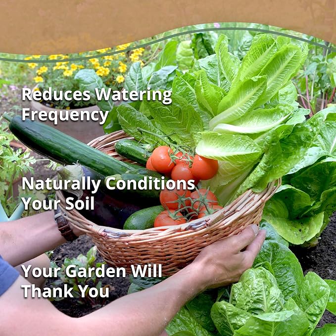 Organic Coco Chips for Plants (10lbs) - Coco Coir Chips - Coconut Husk Chips for Potting Soil, Garden Soil, & Seed Starter Soil - Coconut Mulch for Garden - Compressed Coconut Chips for Plants