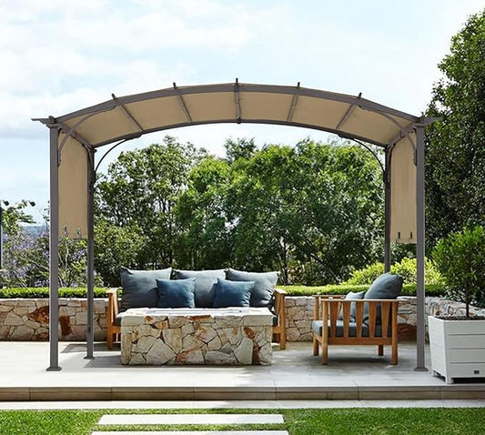 85''x 208'' Universal Replacement Pergola Cover for Pergola L-PG080PST and Other Same Size of Pergolas, (Beige)