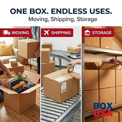 Box USA 50 Gallon 18 L x 18 W x 36 H 10-Pack Cardboard Trash Cans and Recycling Bins, Reusable or Disposable Pop Up Garbage Boxes