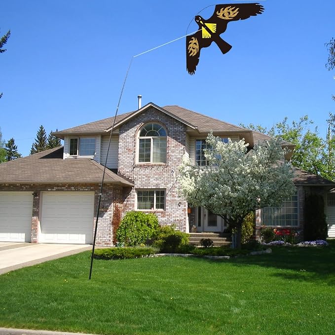 Bird Hawk Flying Kite for Crops Farm Protector Bird Scarer Flying Kites Without Pole - Style E Kite