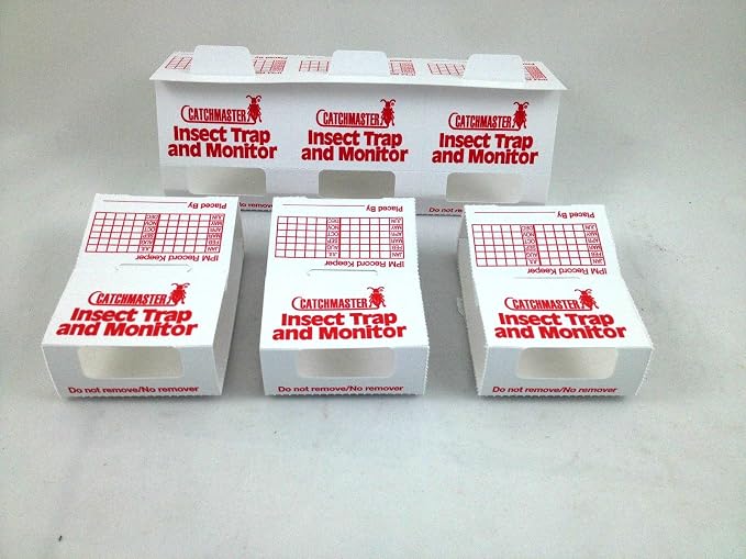 Insect Trap & Monitors 288i - No Chemicals !!!- Non-Toxic Glue Traps!! 5 Glue Boards / 15 Monitors