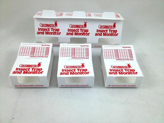 Insect Trap & Monitors 288i - No Chemicals !!!- Non-Toxic Glue Traps!! 5 Glue Boards / 15 Monitors