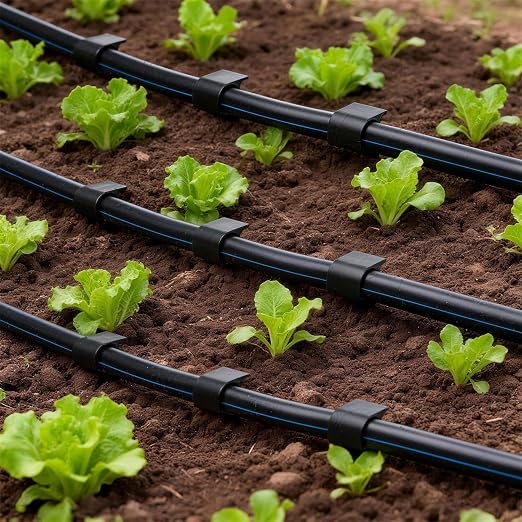 35 Pieces 1/2 Inch Drip Irrigation Hold Down Anchor Stakes, 4.5-Inch Plastic 1/2'' Heavy-Duty Tubing Holder Stakes for 1/2'' Irrigation Tubing Garden Vegetable Flower Beds Drip Supplies