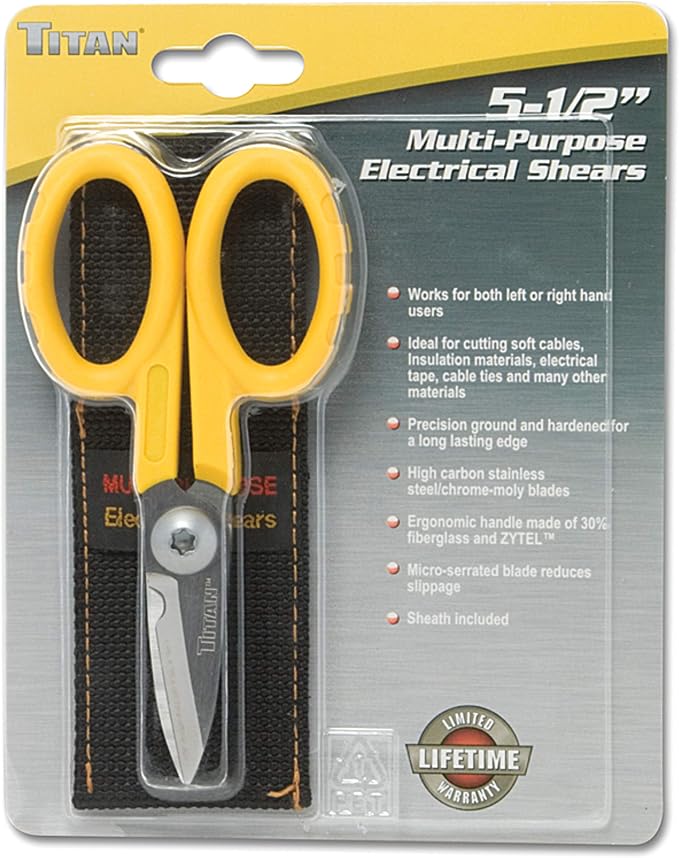 Titan 12346 5-1/2-Inch Multi-Purpose Electrical Shears