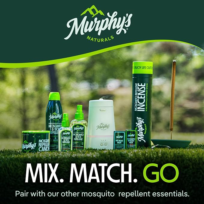 Murphy's Naturals Mosquito & Tick Bug Repellent Spray, 2 fl oz (Pack of 3) | 30% oil of lemon eucalyptus, EPA-registered & DEET-free*; 2 fl oz pump 3-pack protects skin & gear up to 6 hours