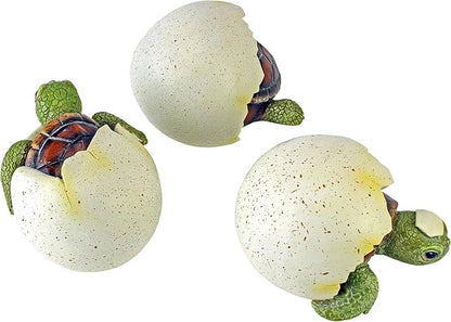 Design Toscano QM2562500 Out of the Shell Baby Turtle Triplet Statues,Full Color