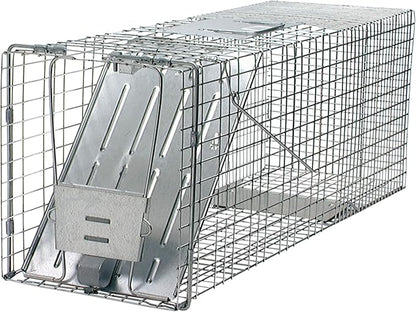 Havahart Large 1-Door Live Animal Trap for Raccoons, Cats, Bobcats, Beavers | Heavy Duty Humane Catch and Release Cage Trap for Outdoor Pest Control, 1079SR