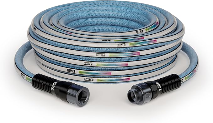 FITT Aquamaster 5/8’’ 25ft, high performance flexible Garden Hose for intensive Use. Kink-proof