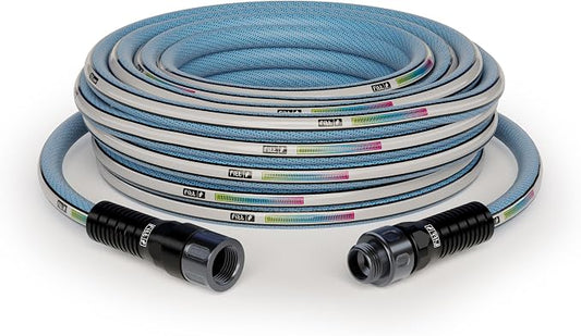 FITT Aquamaster 5/8’’ 25ft, high performance flexible Garden Hose for intensive Use. Kink-proof