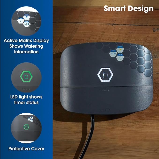 Orbit B-hyve XR Smart Sprinkler Timer - 16-Zone - WiFi-Enabled Indoor/Outdoor Irrigation Controller - App Control - Weatherproof Watering System - Multi Zone - Custom Programs - 57995 (Pack of 2)