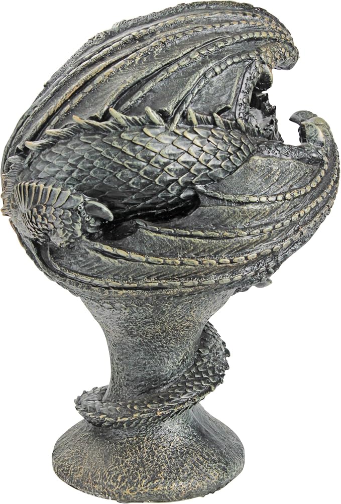 Design Toscano JE1121520 Mystic Dragon Avenger Statue,greystone