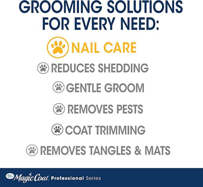Four Paws Magic Coat Professional Series Grooming Brushes for Dogs & Cats l Trimmers, Nail Clippers, & Brushes Dog & Cat (Packaging May Vary) | Dog nail clipper, safety bar helps prevent over-trimming, easy-grip handles, .48" hole opening, for large dogs