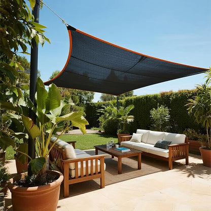 winemana 10x20ft Shade Cloth 90% UV Mesh Tarp Dog Kennel Cover Sun Shade | For Garden Greenhouse Pergola Chicken Coop, Outdoor Porch Patio Vegetables Plants Sunshade