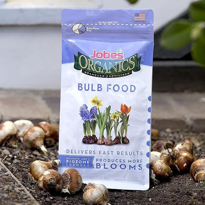 Jobe’s Organics Granular Bulb Fertilizer, Organic Bulb Fertilizer for Tulips, Daffodils, and Other Bulbs, 4 lbs Bag