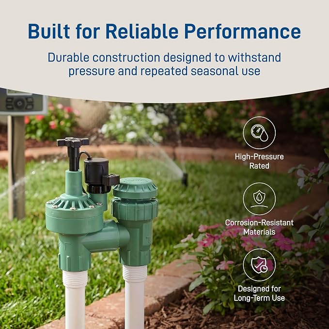 1-Pack Orbit 57623 3/4" FPT 100 Series Anti-Siphon Automatic Sprinkler Valve with Flow Control