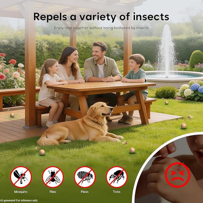 Mosquito Repellent Outdoor Patio 24 Balls - Mosquito Repellant Indoor & Outdoor for Yard Home Patio Travel Camping, Keep Mosquitoes Away from Door Patio
