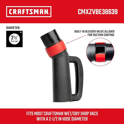 CRAFTSMAN CMXZVBE38639 2-1/2 in. Hose Grip Handle Wet Dry Vac Attachment