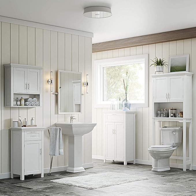 RiverRidge Somerset Two-Door Floor Cabinet, White