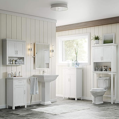 RiverRidge Somerset Two-Door Floor Cabinet, White